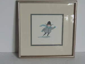 1986 P Buckley Moss Jim Boy Skater Litografía Enmarcada Arte Impresión Firmado #287/1000 - Imagen 1 de 9