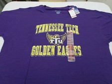 TENNESSEE TECH GOLDEN EAGLES Purple  T-Shirt CHAMPION New  XL  MSRP $23