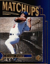 1996 SP Marquee Matchups Los Angeles Dodgers Baseball Card #MM2 Hideo Nomo
