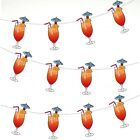 Cocktail Glass Bunting Birthday Hen Do Pub Bars Adults Party Decorations 12pcs