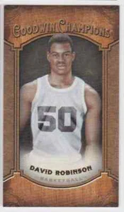 2014 UD UPPER DECK GOODWIN CHAMPIONS MINI DAVID ROBINSON #32 PARALLEL - Picture 1 of 2