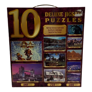 10 Rompecabezas de Lujo Tamaño Completo 6750 Piezas en Total Caballos Londres Cabaña Egipto - Imagen 1 de 13