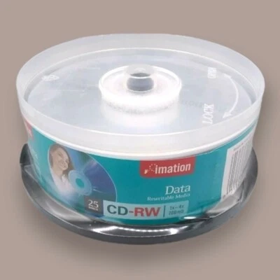 Imation 700MB/80 Min CD-RW Data Rewritable Media (25-Pack) - Image 1 of 4