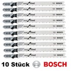 10x Bosch T101B HCS Stichsägeblätter Holz DeWalt Makita Skil Metabo Holzplatten