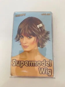 New Adult Smiffy's Bronze with Blonde streaks Supermodel Wig - Picture 1 of 2