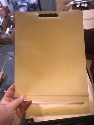 Lote de 50 sujetadores de carpeta Smead Medical End Tab 3 ubicaciones 8,50"X11" Manila Foto 1 de 4