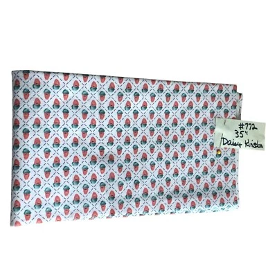 Vintage 1996 Daisy Kingdom BUTTON CARROTS Cotton Fabric Almost 1 Yd 35 ” X 44” - Image 1 of 4