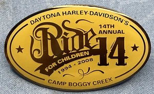 1994-2008 HARLEY DAVIDSON 14o ANUAL DAYTONA CAMPAMENTO BOGGY CREEK PASEO PARA PIN - Imagen 1 de 4