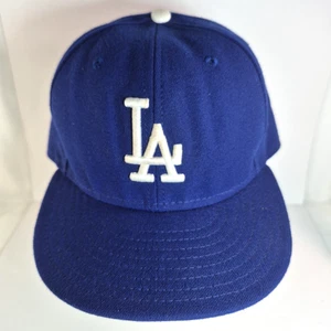 Los Angeles LA Dodgers Hat 59Fifty Size 7 1/2 New Era Blue White MLB On-Field - Picture 1 of 9