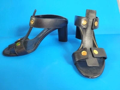 Tom Ford Women Black Slip On Open Toe Heels Size 6.5 US - Image 1 of 4