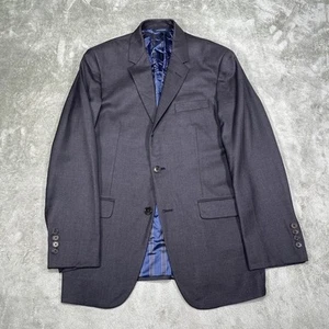 Brooks Brothers Blazer Mens 40R Gray Milano Wool Sport Coat Jacket Two Button - Picture 1 of 14