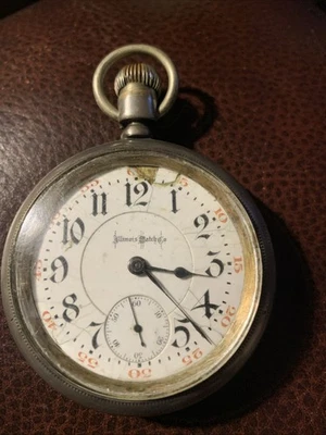 c1901  ILLINOIS BUNN SPECIAL ~  18s ~  21 RUBY JEWELS RAILROAD WATCH ~ RUNS! - Image 1 of 4