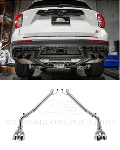 For 20-Up Ford Explorer Aviator 3.0 V6 | Muffler Delete Axle Back 4" Tip Exhaust - Picture 1 of 22