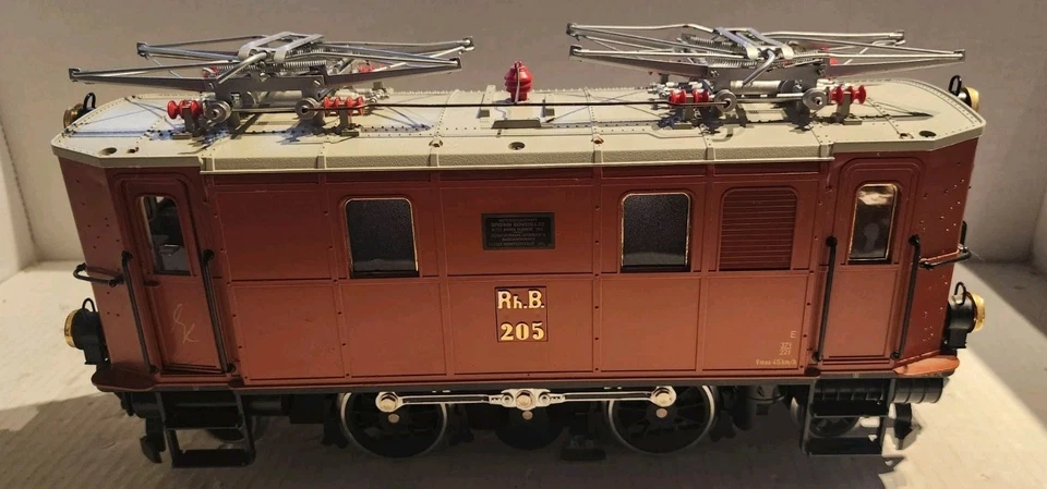 LGB 2045 G Scale RhB Electric Locomotive #205  - Image 1 of 4