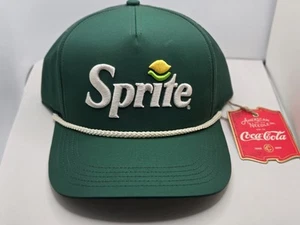 Sprite Coca-Cola Snapback Trucker Cap NEW With Tags Men's Green Sprite Traveler - Picture 1 of 6