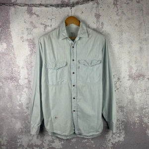 Vintage Valentino Button Up Shirt Men’s Luxury Y2K Classic Long Sleeve Size 39 - Picture 1 of 9