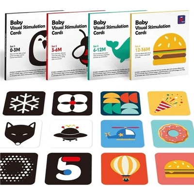 hahaland Flash Cards Baby Visual Stimulation Cards - Image 1 of 4