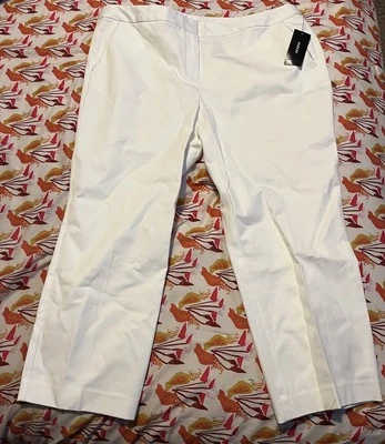 Pantalones capri Alfani para mujer 16 bolsillos invisibles con cremallera tiro medio nuevos con etiquetas Foto 1 de 4