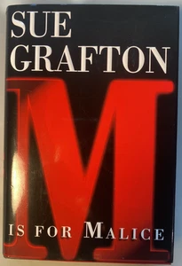 Signed First Edition M Is For Malice Sue Grafton 1996 - Imagen 1 de 9