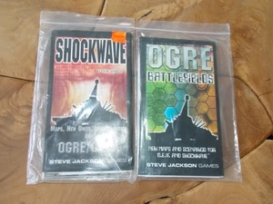 OGRE BATTLEFIELDS & SHOCKWAVE Steve Jackson 2001. Neue Karten. RAR ungelocht/geschliffen - Bild 1 von 5