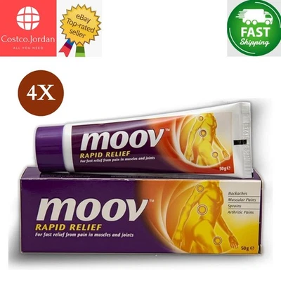 Paquete de 4 X Crema Alivio Rápido del Dolor Moov para Músculos (50g) ⭐ENVÍO RÁPIDO⭐ Foto 1 de 4