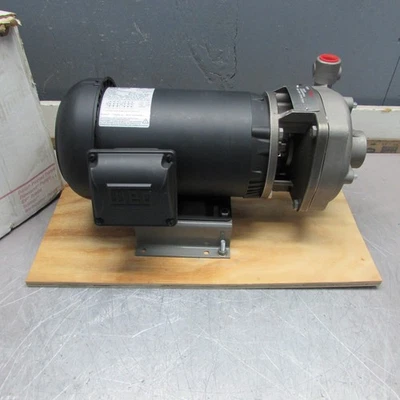 NEW! FLOWSERVE SMP-2000 ,3/4" x 1-1/4" ,S.S. CENTRIFICAL PUMP, w/ WEG 2-hp MOTOR - Image 1 of 4