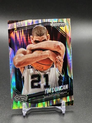 2024-25 Panini Prizm Black - Legends Tim Duncan, Tim Duncan Shock /249 - Image 1 of 2
