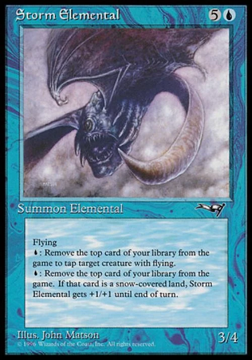 Storm Elemental - Medium Play MTG Alliances - Image 1 of 1