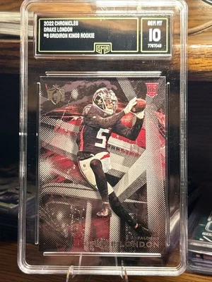 2022 Panini Chronicles Drake London Gridiron Kings Rookie Card Gem Mint 10! - Image 1 of 2