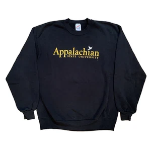 Vtg Appalachian State Sweatshirt Crew Neck USA Spell Out Logo App Mountaineers L - Picture 1 of 10
