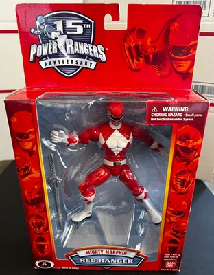 Power Rangers 15th Anniversary Original Red Ranger Version (2007) Bandai Figure - Image 1 of 4