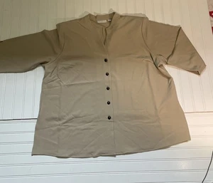 Susan Graver Women’s Dressy Button Down Shirt Blazer Coat 2X - Picture 1 of 9