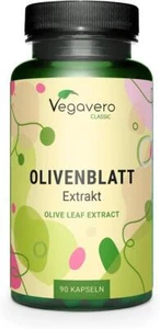 Vegavero Olivenblatt Extrakt | 90 Kapseln | 40% Oleuropein | 500mg pro Kapsel - Bild 1 von 2