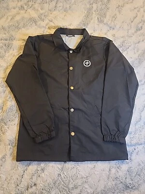 CHAQUETA DE ENTRENADORES DE SKATE PINK DOLPHIN RARA NEGRA ROSA DOLPHIN HAIGHT SF TALLA PEQUEÑA Foto 1 de 4