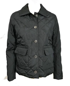 J Crew schwarze kastenförmige leichte Signature-Pufferjacke XS - Bild 1 von 7