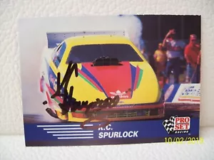 KC Spurlock AUTOGRAPHED 1991 PRO SET RACING NHRA Funny Car TRADING CARD Signed - Picture 1 of 2