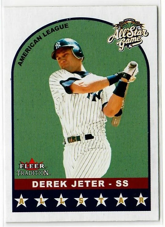 Fleer Tradition 2002 actualización #U307 Derek Jeter AS ~ All Star Game ~ estilo vintage Foto 1 de 1