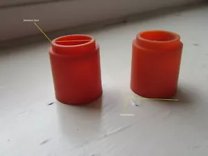 319V Vintage Scalextric Bundle 2 Pillars Orange Plastic Spare Part 1:3 2 Slot - Picture 1 of 5