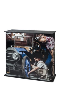 Counter Display Stands Professional Black Square & Round – Eye-Catching Durable - Photo 1/16