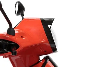 Scheinwerferzierring mit Schirmchen Moto Nostra schwarz matt für Vespa GTS 300 - Picture 1 of 8