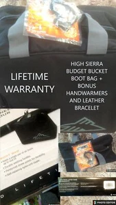 NEU HIGH SIERRA 4050 SNOWBOARD/SKISCHUHTASCHE MIT LEBENSGARANTIE + BONUS HANDWÄRMER - Bild 1 von 1
