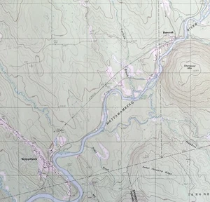 Map Wytopitlock Maine USGS 1988 Topographic Vintage Geo 1:24000 27x22" TOPO11 - Picture 1 of 3