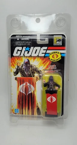 G.I Joe SDCC COBRA COMMANDER 25th Anniversary Black Variant MOC Sealed Cover