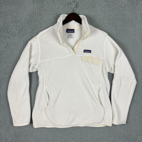 OFF WHITE Giacca pullover donna Patagonia bianca 1 4 in pile a scatto taglia small