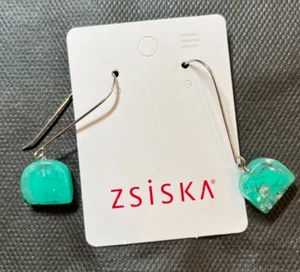 Zsiska Ava Long Wire Drop Earrings 2" - Picture 1 of 3