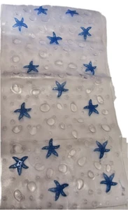 Tappeto per Vasca da Bagno Stella Blu 36,5x75 cm Tappetino Antiscivolo Antimuffa - Foto 1 di 5