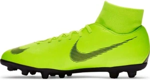 NIKE SUPERFLY 6 CLUB FG/MG FOOTBALL SOCK BOOT FLUO YELLOW - SIZE 11 - Picture 1 of 7