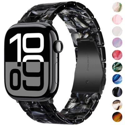 Resin Watch Band Strap Bracelet For Apple Watch Series 10 9 8 7 6 5 4 SE 41/45mm - Image 1 of 4