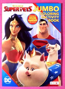 DC LEAGUE OF SUPER PETS - Jumbo Coloring & Activity Book - NEW - SHIPS FREE! - Imagen 1 de 3