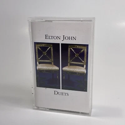 Canada Import: Elton John, Duets (Audio Cassette Tape, 1993) Black Cart Foto 1 de 4